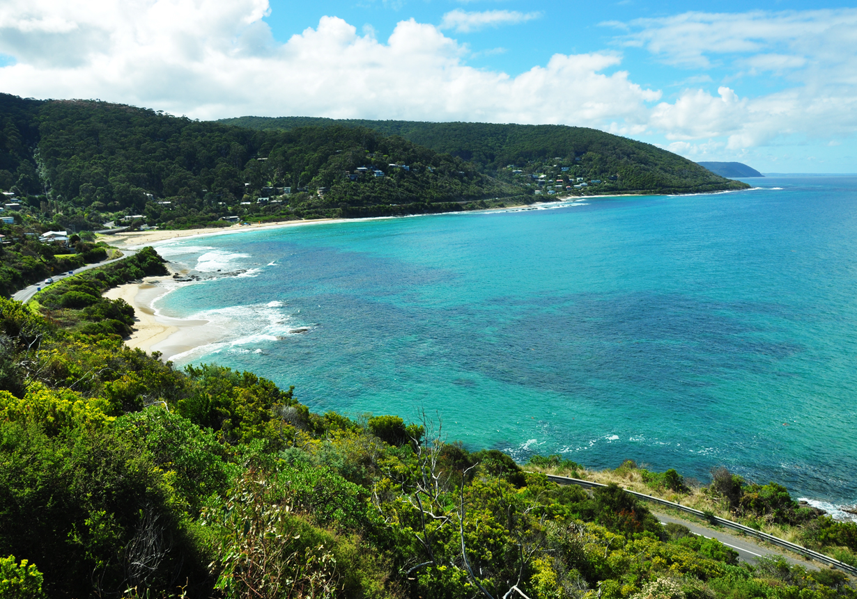 The azure colours of the Southern Ocean of Victoria